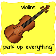 Violins Perk Up Everything - Yellow Background